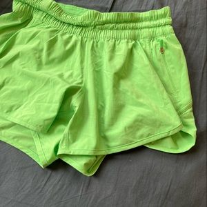 Lime green lulu shorts